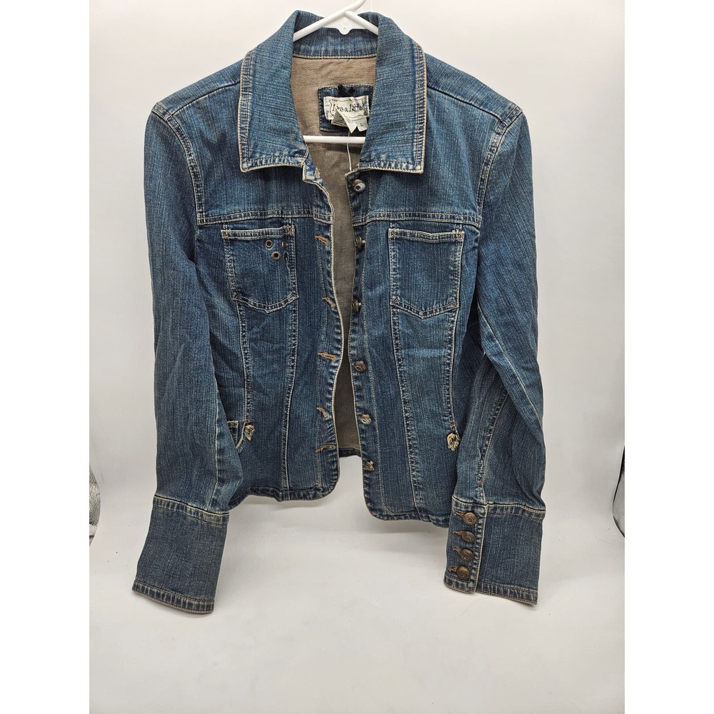 New Ladies Live a Little Jeanjacket Size Large